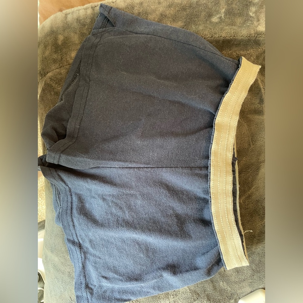 Navy blue soffe shorts, cotton, comfy